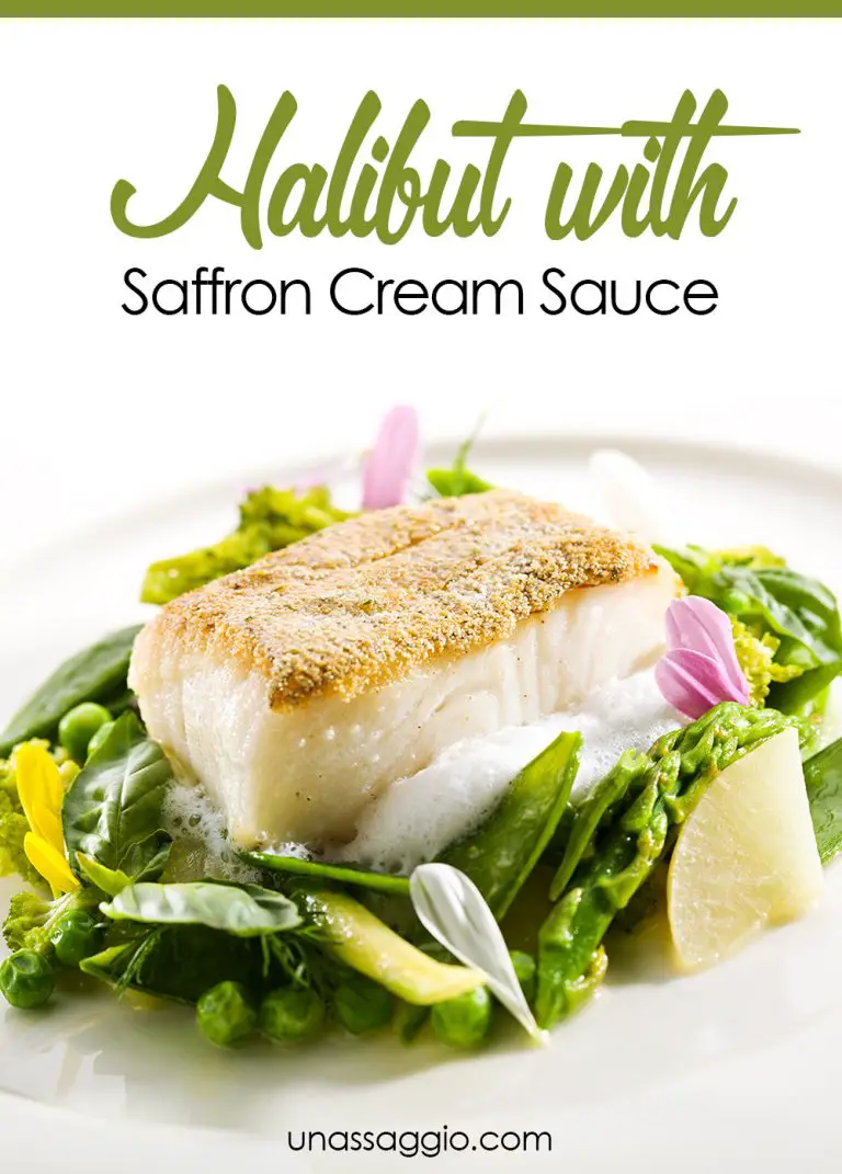 Halibut With Saffron Cream Sauce UnAssaggio
