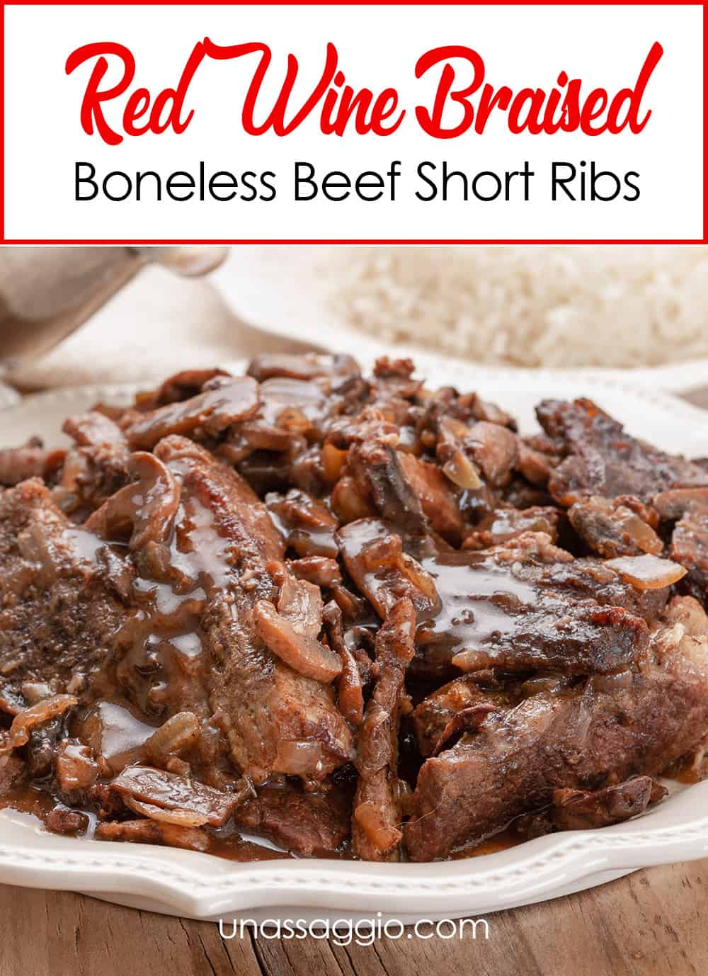 Red Wine Braised Boneless Beef Short Ribs