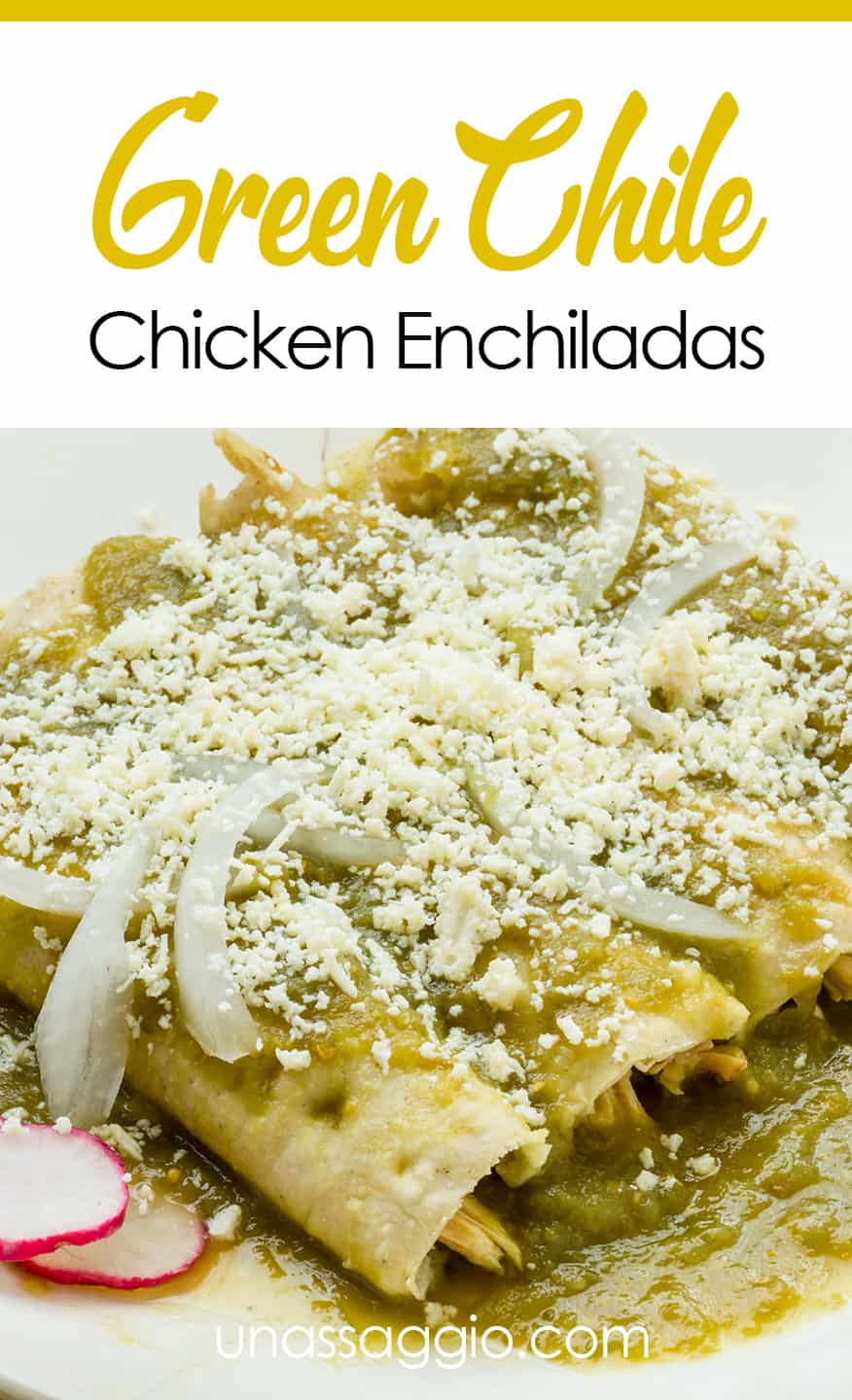 GREEN CHILE CHICKEN ENCHILADAS