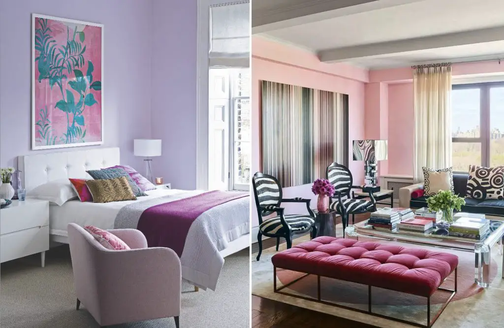 decorating colors that go with purple