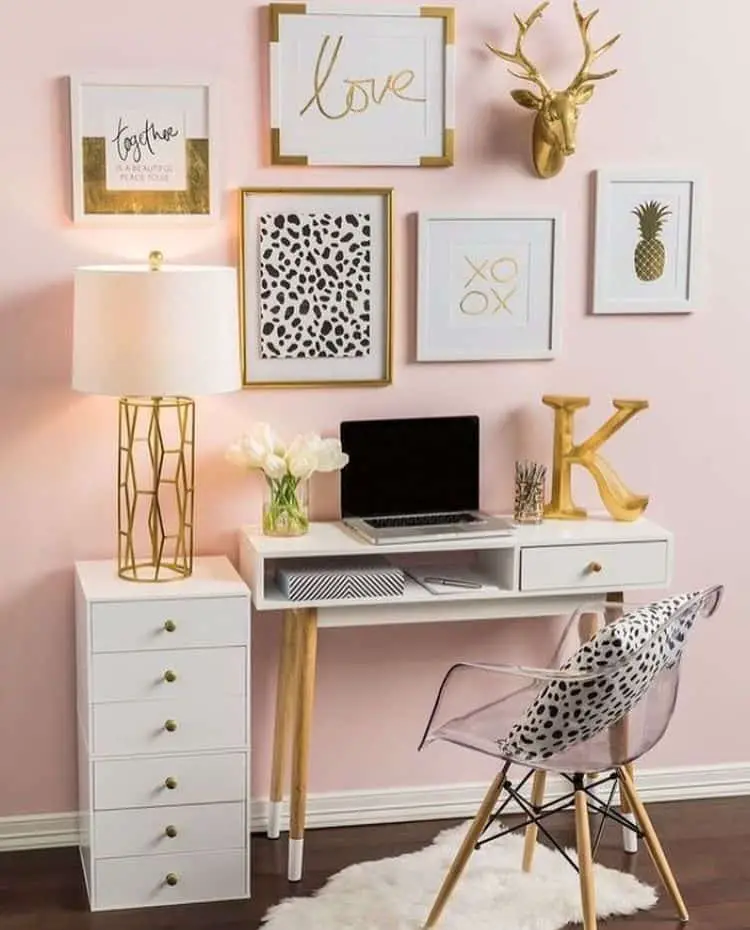 Floating Wall Mounted Desk With Storage