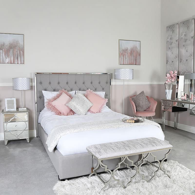 Grey Linen Bedroom Decor