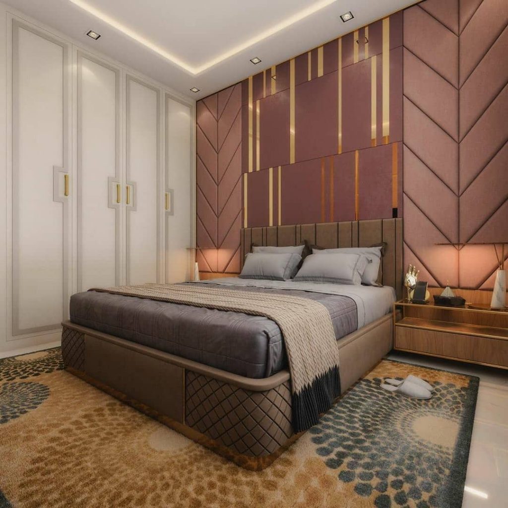 Bedroom design with depths