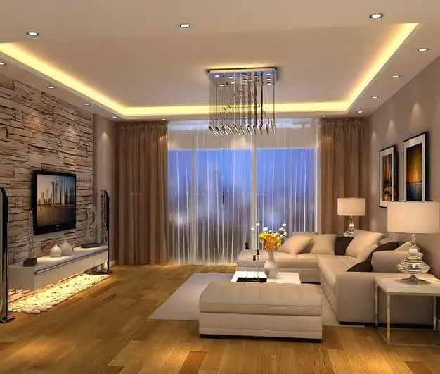  A Gold Living Room Setting
