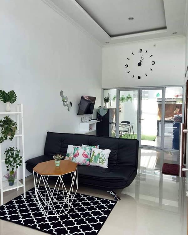 Small Modern Minimal Living Room