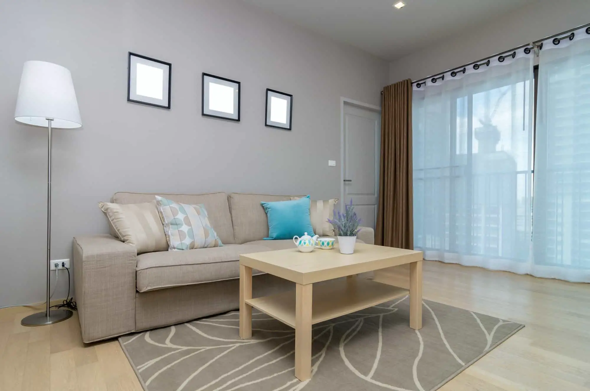 simple plain living room