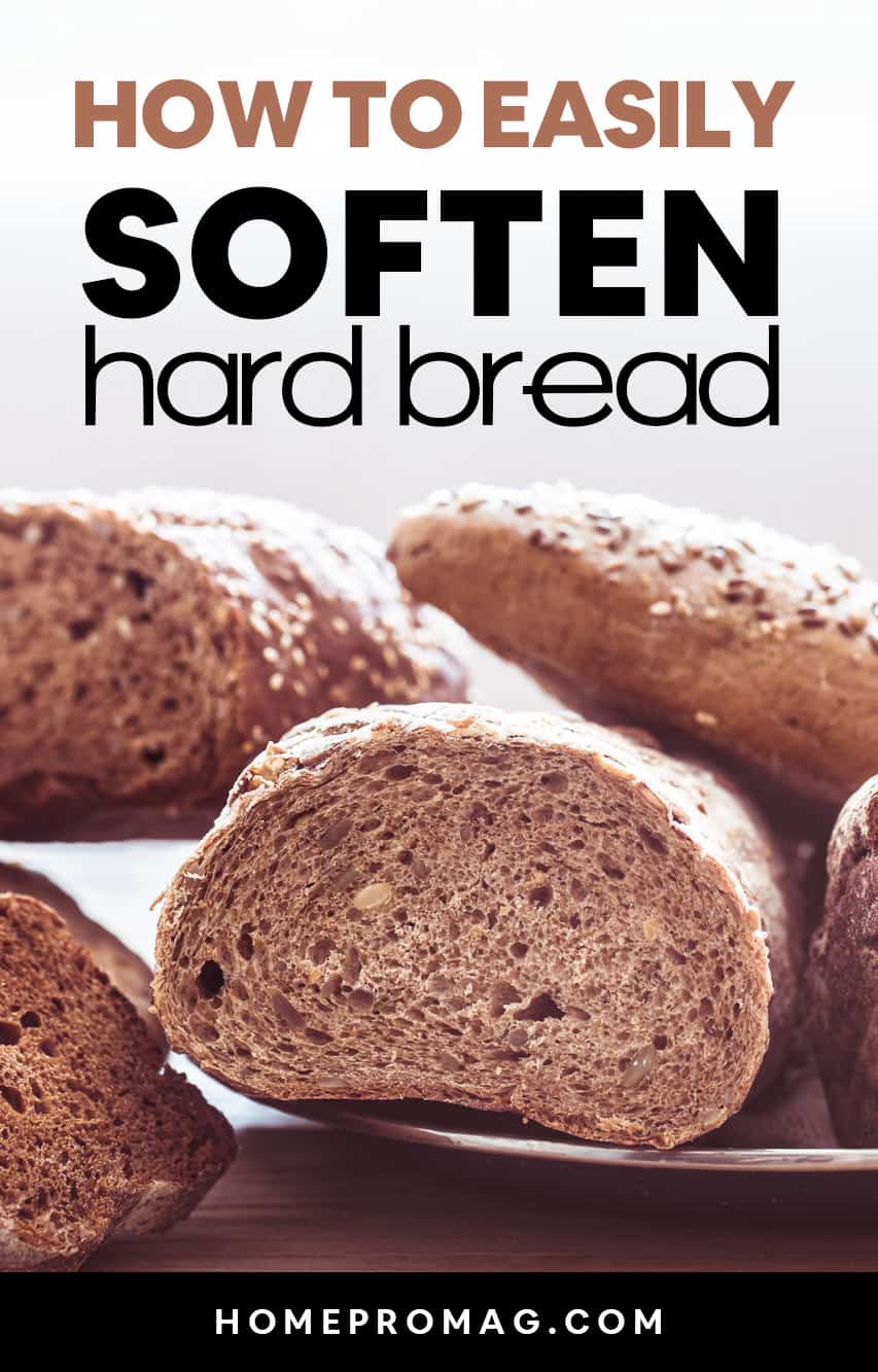 how to soften hard bread